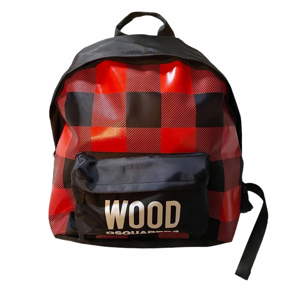 Plaid Red & Black Backpack - Women Bags